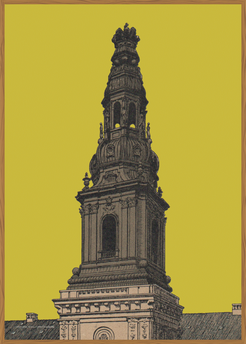 Christiansborg anno 1920 - gul