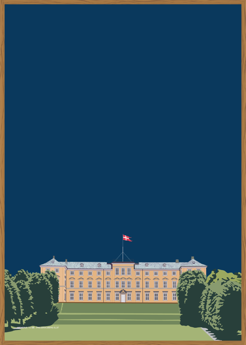 Frederiksberg Slot - mørkeblå