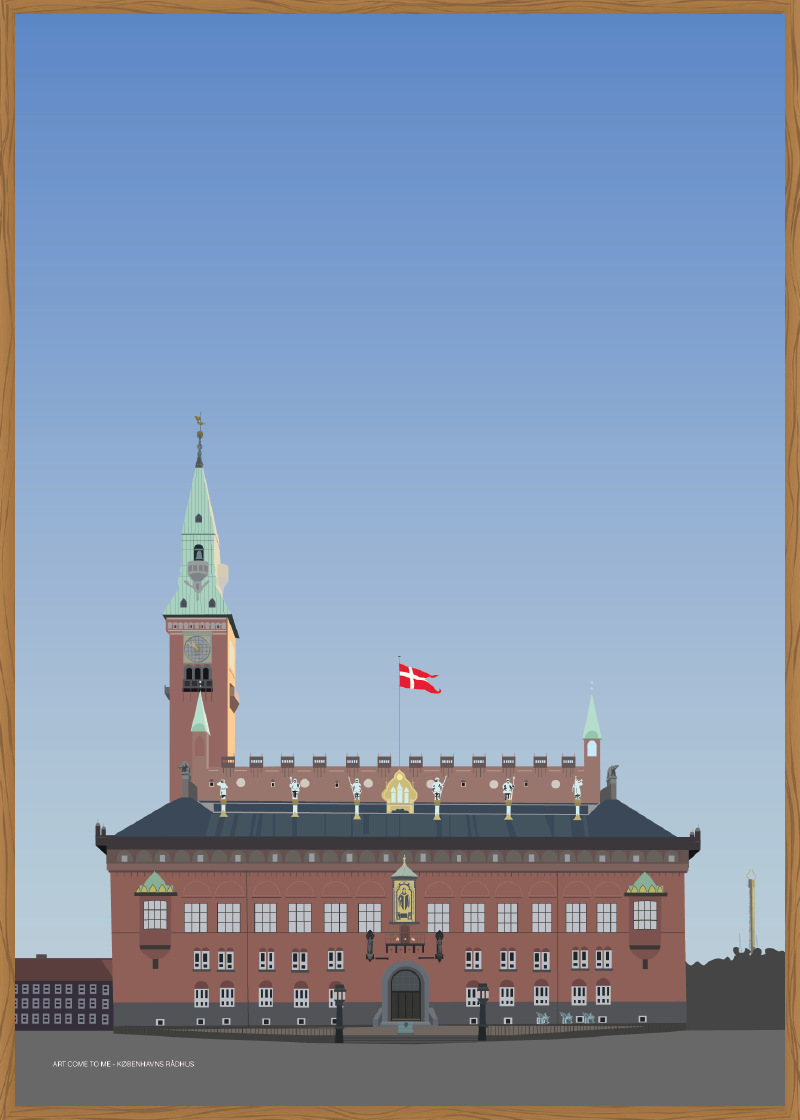 Københavns Rådhus - blå