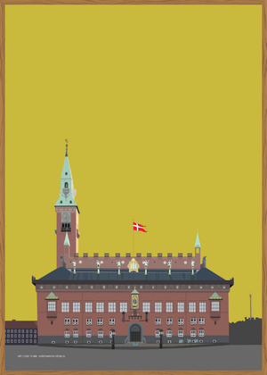 Københavns Rådhus - gul